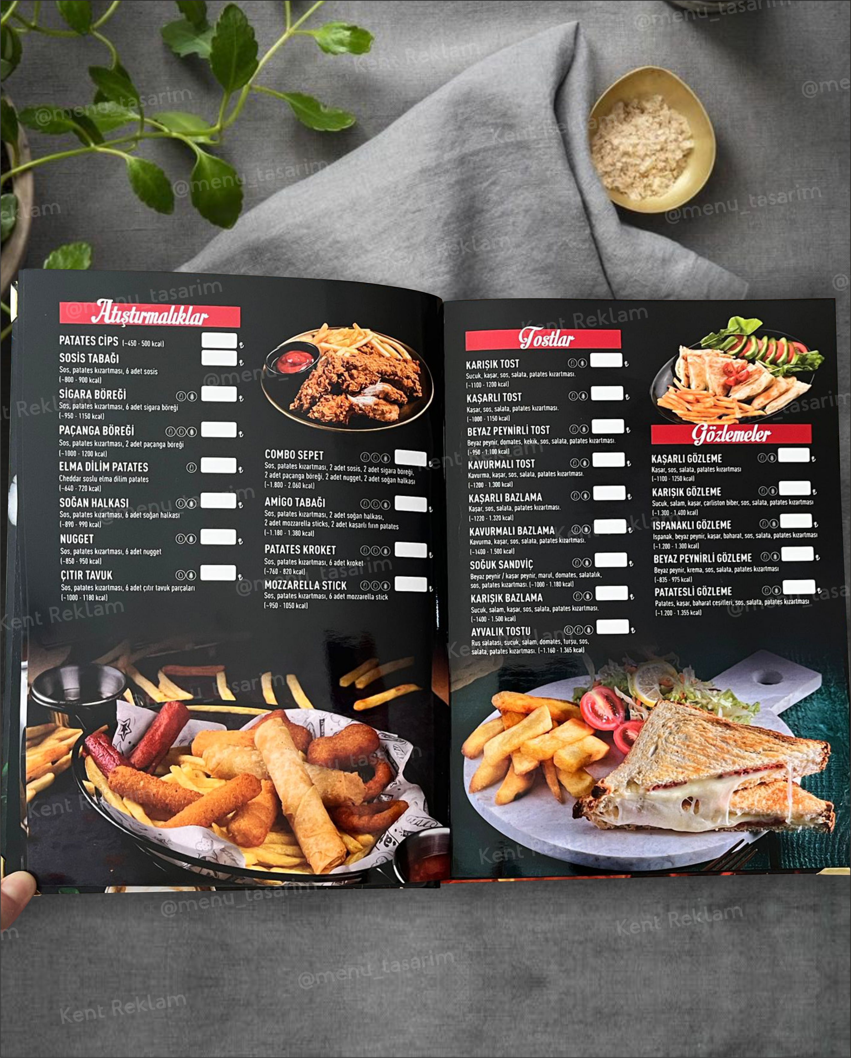 474 CAFE kurumsal restoran cafe menü tasarımı ve baskısı